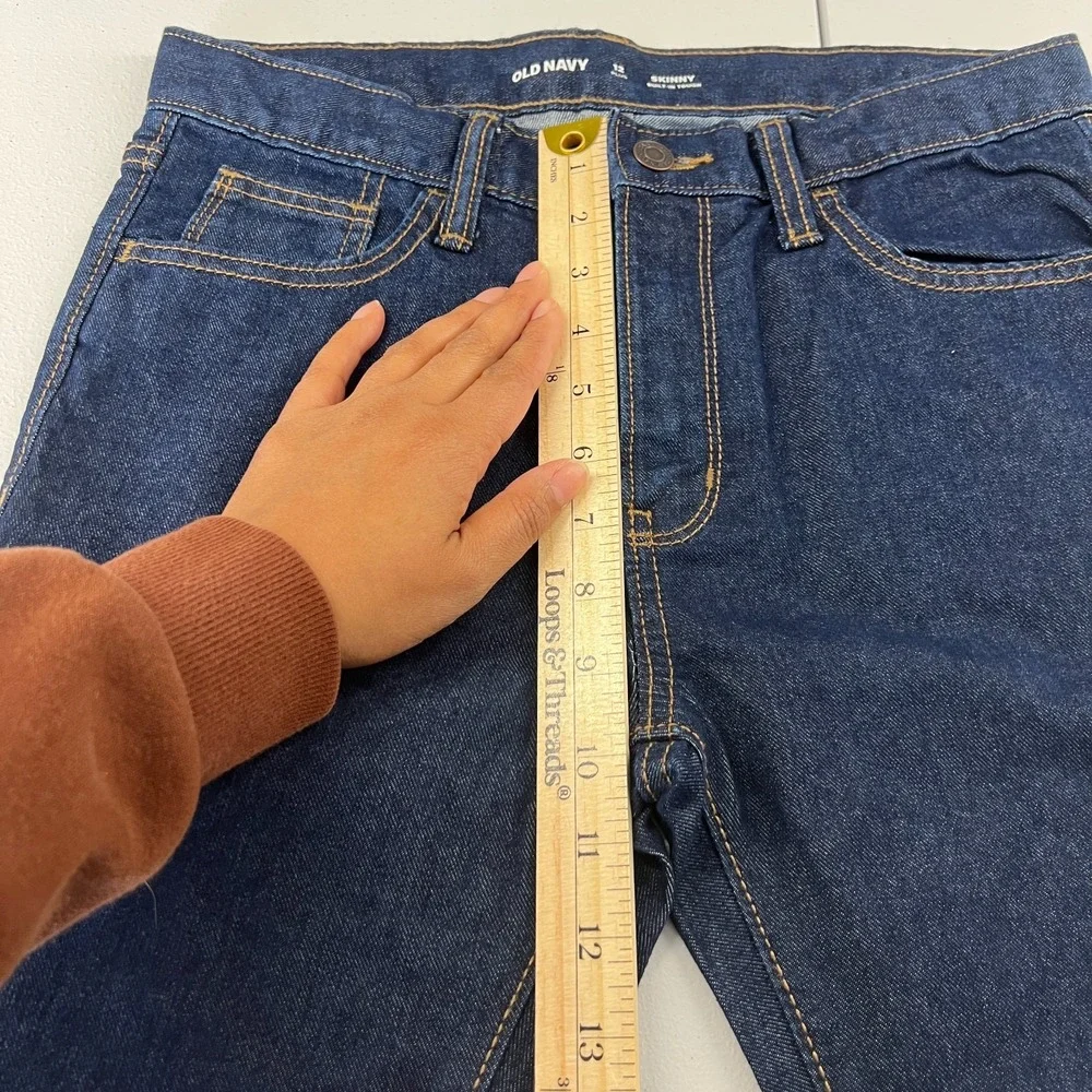 Old Navy Built In Tough Wow Skinny Non Stretch Jeans Boys 12 Plus Blue Denim‎